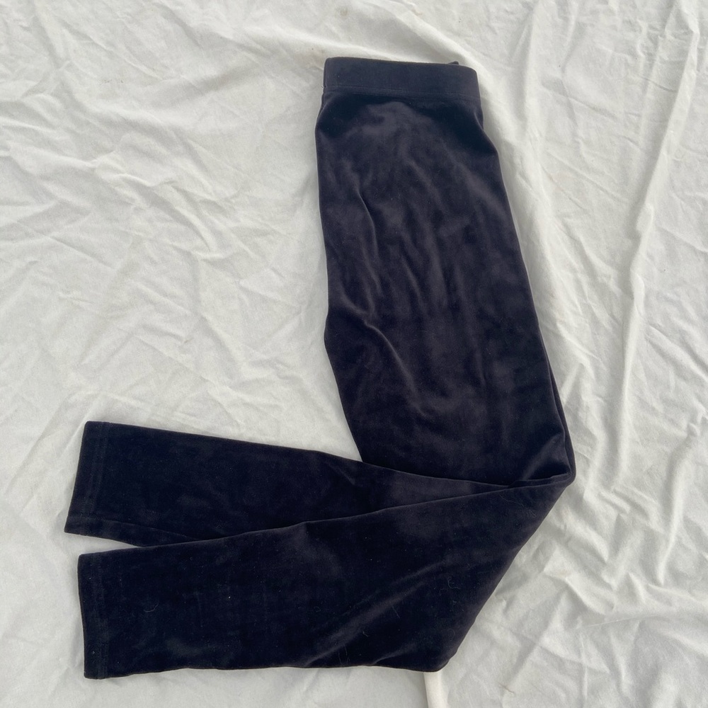 Soft black leggings / small fuzzy warm leggings - Picture 2 of 2